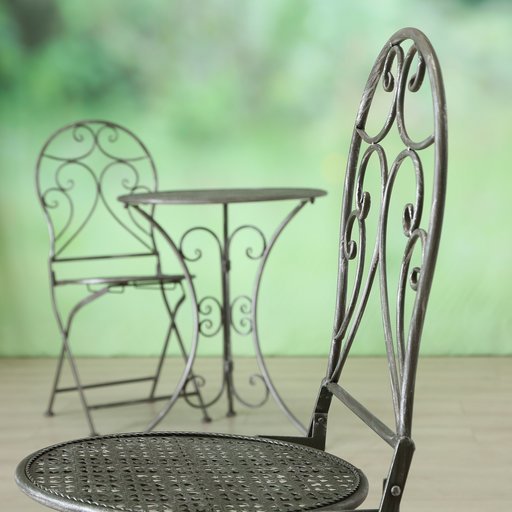 Impressionen zu Boltze Möbelset Bistro Set Rilo aus Eisen, Bild 1