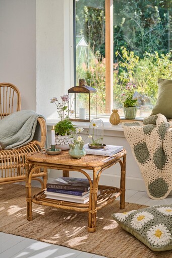 Rattan Sitzecke mit Hygge von IB Laursen