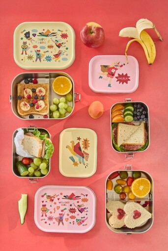 Impressionen zu RICE Edelstahl Kinder Lunchbox Brotbox Hero, Bild 1