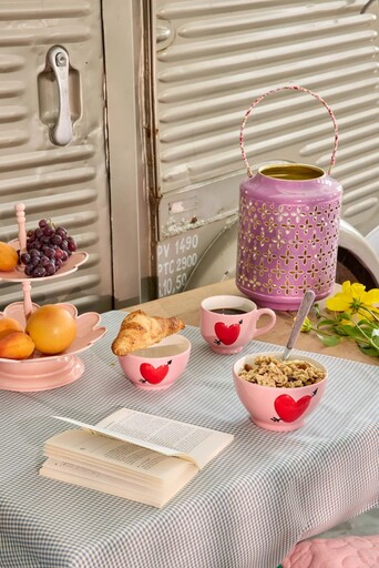 Impressionen zu RICE Keramik Becher Tasse Embossed Heart, Bild 1