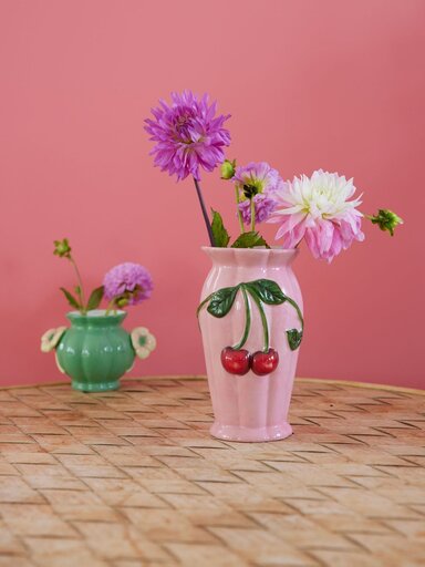 Impressionen zu RICE Keramik Vase Cherry Pink, Bild 1