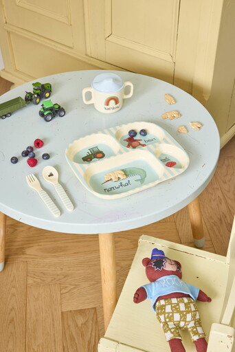 Impressionen zu RICE Kinderbesteck Set aus Melamin ABC, Bild 2