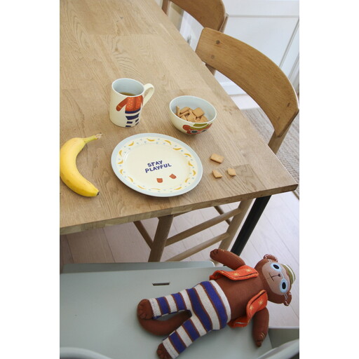 Impressionen zu RICE Kinder Porzellan Gerschirr-Set 3-teilig, Tiermotiv, Bild 1