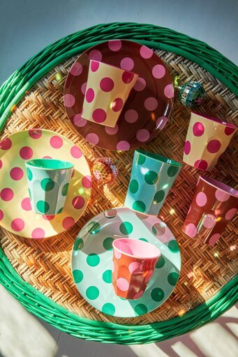 Impressionen zu RICE Melamin Dessertteller Dots, Bild 2