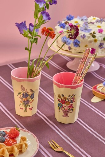Impressionen zu RICE Melamin Hohe Becher Nathalie Lété 2er Pack, Bild 3