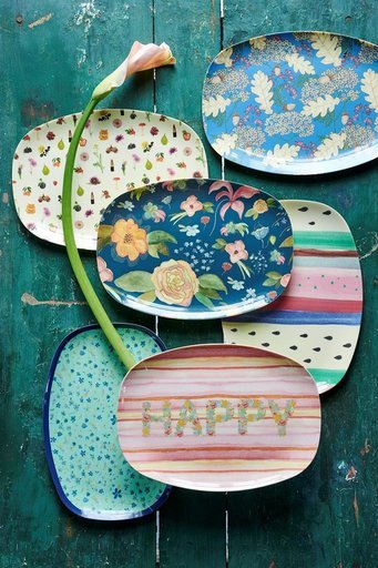 Impressionen zu RICE Melamin Tablett Selmas Fall Flower, Bild 1