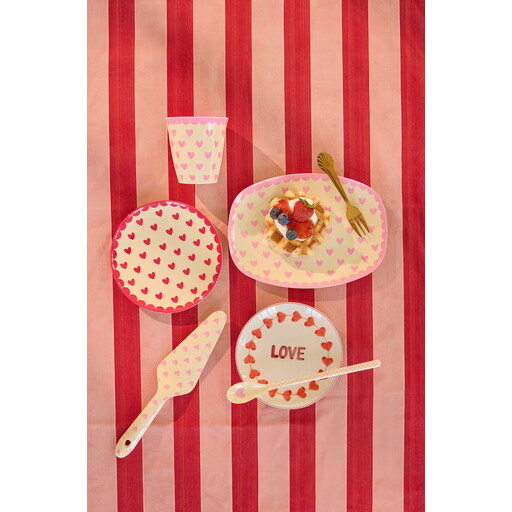 Impressionen zu RICE Melamin Kuchenteller Favorite Hearts, Bild 3