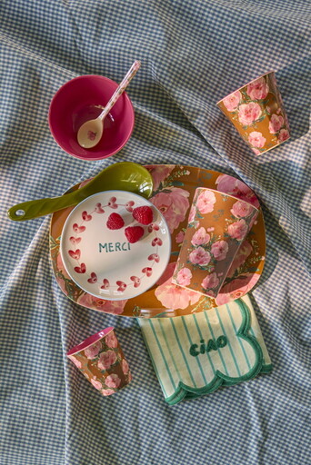 Impressionen zu RICE Hoher Melamin Becher Floral Fiesta Rose, Bild 1