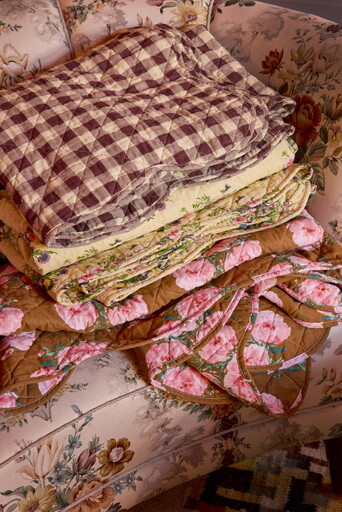 Impressionen zu RICE Tagesdecke Quilt Retro Bouquet, Bild 1