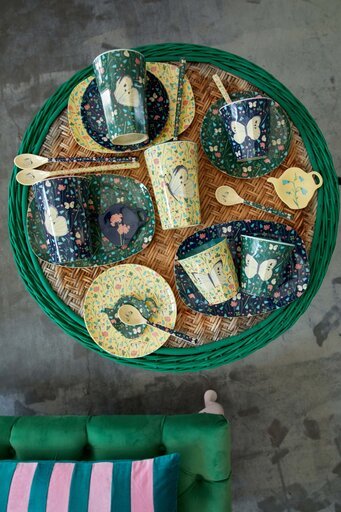 Impressionen zu RICE Rechteckiger Teller Butterfly Print aus Melamin, Bild 2