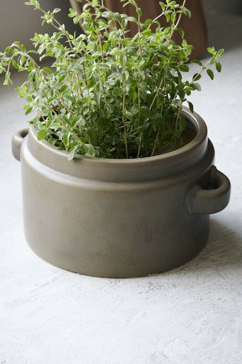 Impressionen zu House Doctor Bundi Blumenübertopf aus Steingut, Bild 2