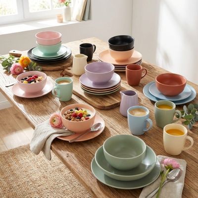 BOLTZE Pastell Geschirr