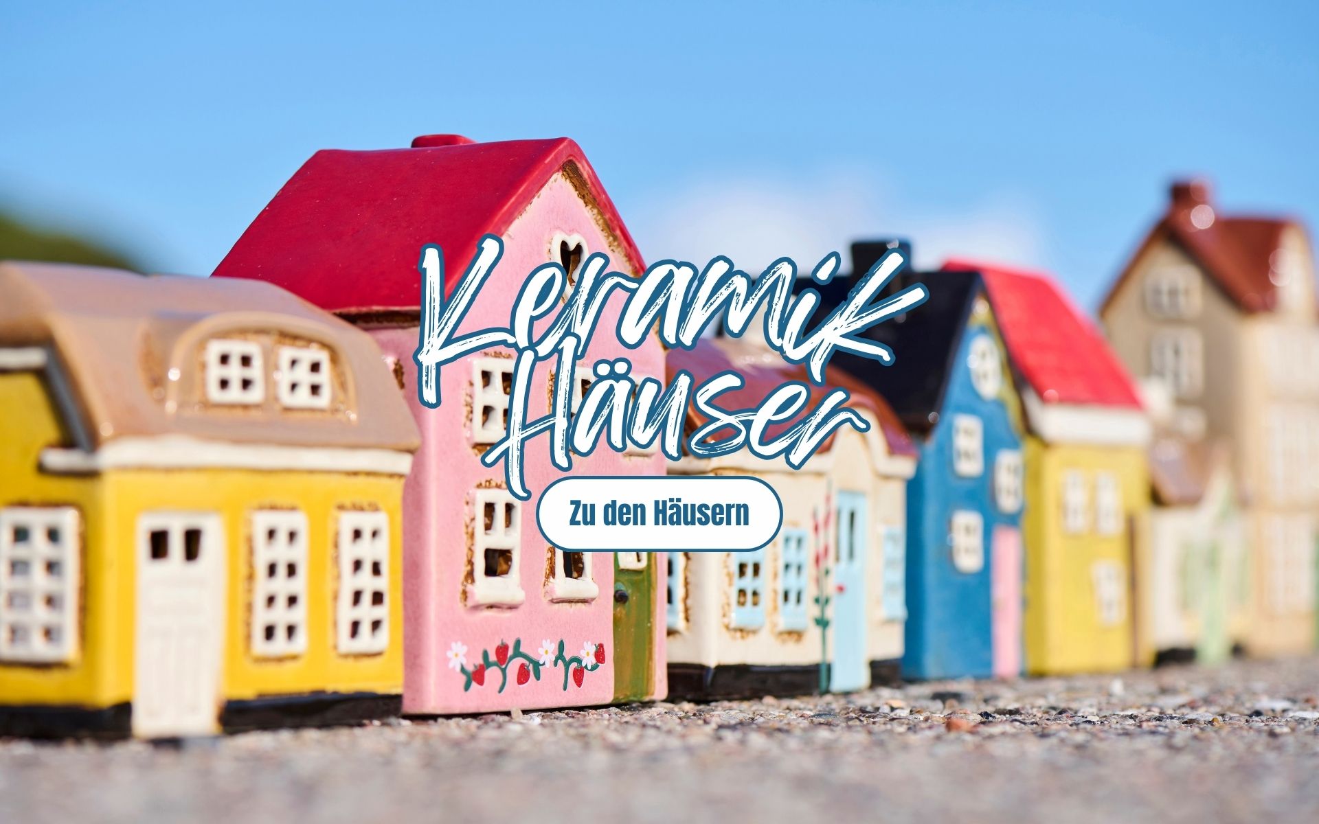 Dänische Keramik Häuser, Lichthäuser